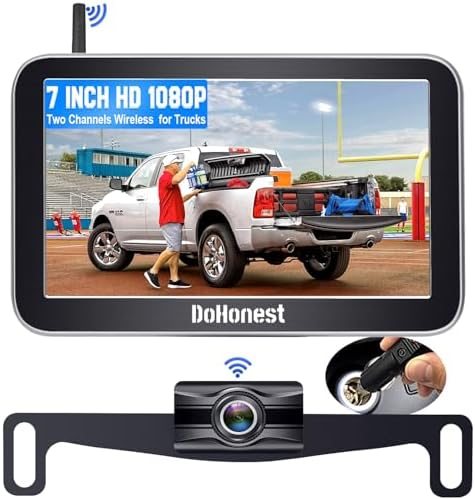DoHonest V29 7-Inch Wireless Truck Backup Camera